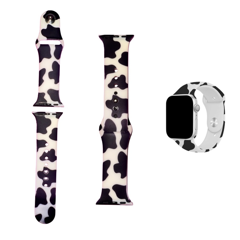 Apple Watch Band - Cow Print Silicone